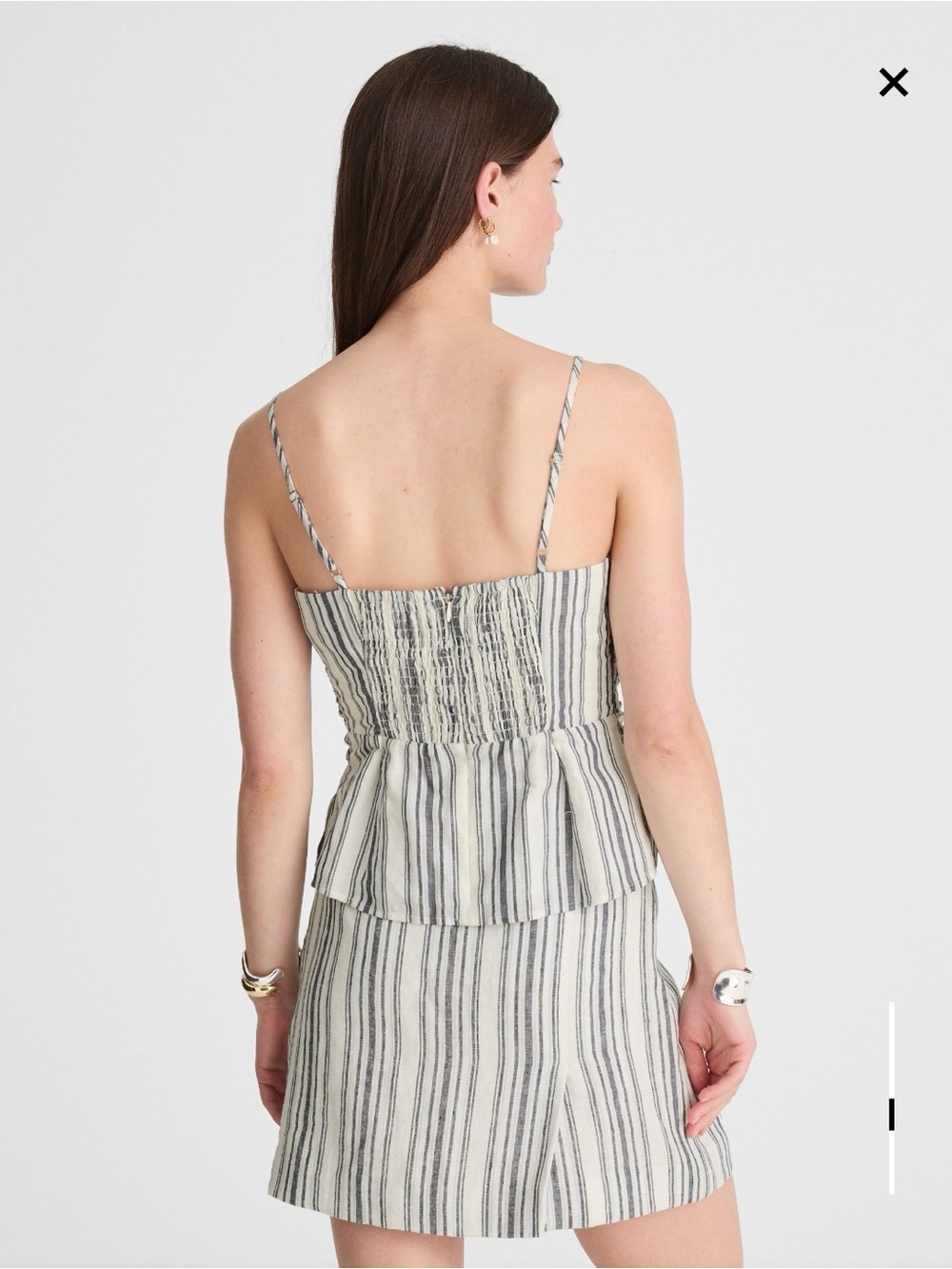 Madewell Ruched Square Neck Tank - Picture 5 of 9